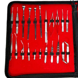 Juego de 32 Instrumentos Oftálmicos de Titanio para Microcirugía de Cataratas Azicon: Pinzas, Tijeras y Espéculos - Product Image 2