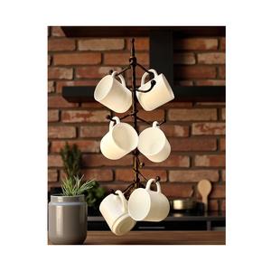 Porte-gobelets contemporain en fer pour cuisine urbaine, améliorant le rangement avec un profil métallique élégant - Product Image 2