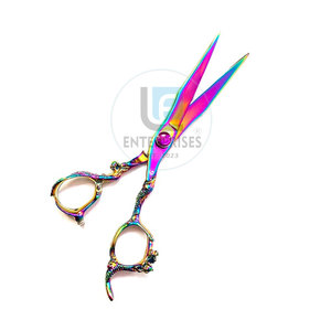 กรรไกรตัดผมสแตนเลส น้ำหนักเบา ทนทาน ใช้ซ้ำได้ หลายสี ขายดีที่สุด - Product Image 2