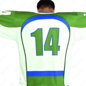 Blaze Fight Wear T-shirts pour hommes sur mesure Sublimation maillot de Hockey réversible hommes entraînement professionnel Polyester Hockey sur glace - Product Image 4