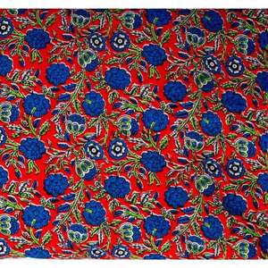 Tela de Algodón Estampada con Bloques Florales, Ligera, para Decoración del Hogar, Bolsos y Confección de Vestidos, en Metros, Tela de Algodón para Tapicería - Product Image 4