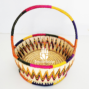 Cesta Moderna de Paja Moonj con Asa, Mini Cesta Ecológica Multiusos para Almacenamiento - Product Image 2