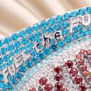 Joyería Hip Hop Personalizada, Diseño 3D CAD, Collar con Colgante de Lujo con Moissanita, Plata 925 con Baño de Rodio - Product Image 2