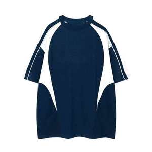T-shirt 100 % coton brodé avec impression en relief pour homme, design de logo personnalisé devant et derrière, doux - Product Image 5