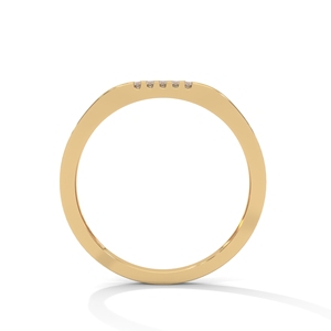 Gold Plated Wedding <b>Ring</b> Micro Inlaid Diamond Band <b>for</b> <b>Men</b> and Women - Product Image 3