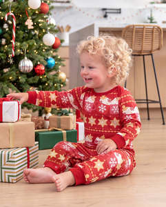 Printed Womens Holiday <b>Christmas</b> <b>Pajama</b> Tracksuit Set Festive Print Long Sleeve Shirt Matching Pants Cozy Winter Loungewear - Product Image 5