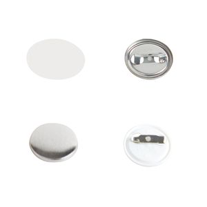 Set di Componenti Fai-da-te per Badge a Bottone, 500 Set, 1 Pollice (25mm), con Chiusura a Spilla, Include Parte Superiore in Metallo, Bottone in Plastica/Metallo, Trasparente F per Artigianato - Product Image 3
