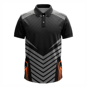 เสื้อคริกเก็ตผู้ชายแบบสั่งทำพิเศษ แขนสั้น โพลีเอสเตอร์ 100% พิมพ์ลายด้วยความร้อน เสื้อกีฬา กันยับ แห้งเร็ว - Product Image 1