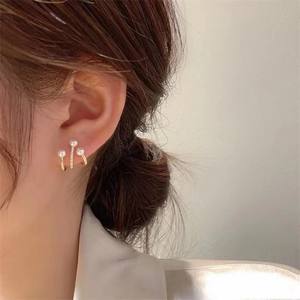 Oferta Especial, Pendientes de Perlas de Agua Dulce de 4-5 mm, Joyería Natural de Zhuji con Agujas de Plata Pura, Elegante Joyería de Plata - Product Image 5