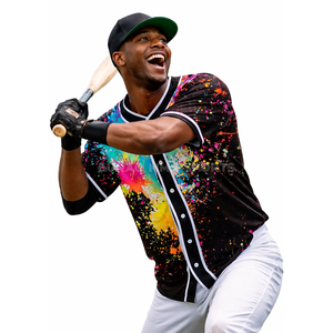 Custom Embossed Printed <b>Baseball</b> Uniform Plus Size Short Sleeve Men's Jersey <b>Set</b> OEM - Product Image 1