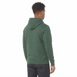 Sweat-shirt à capuche vert pour homme, coupe classique, en coton tricoté, décontracté, avec poche, pour l'hiver, anti-boulochage, 300g - Product Image 5