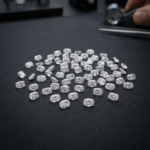 Diamant de laboratoire HPHT en vrac, taille coussin longue, non certifié, de 0,41 à 0,99 carats, fournisseur en gros pour les acheteurs B2B mondiaux - Product Image 2