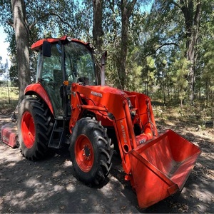 Tracteur Kubota M6060 d'occasion, fournisseur en gros, tracteur utilitaire 4x4, 4 roues motrices |   Moteur diesel turbo de 63,5 CV avec chargeur frontal - Product Image 3