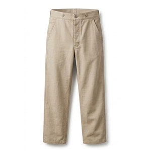 Pantalon de style Guerre Civile, look rétro, en toile légère, coupe droite, fermeture sécurisée - Product Image 1
