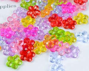 ลูกปัดพลอยแกะสลักลายดอกไม้หลากสี |   คริสตัลแก้วรูปดอกไม้สำหรับทำเครื่องประดับขายส่ง - Product Image 5