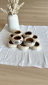 Anneau de serviette en os écologique fait main de luxe, accessoire décoratif pour table à manger, idéal pour les cadeaux par Tradebyd - Product Image 3