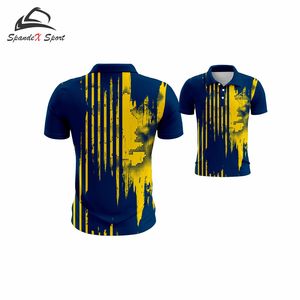 Camisetas de poliéster 100% personalizadas de alta calidad, diseña tu propia camisa, polos con logotipo bordado, polos para uso casual. - Product Image 2