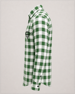 Camisa a Cuadros Verde Premium para Hombre, Manga Larga, Franela de Algodón, Camisas a Cuadros Casuales, Fabricante de Ropa de Marca Personalizada - Product Image 5
