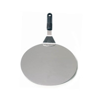 Pelle à pizza en acier inoxydable 18/0 de 12 pouces, pelle de transfert robuste, finition satinée, écologique, compatible lave-vaisselle pour la cuisson au four ou au barbecue