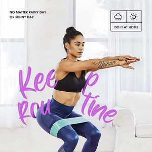 Bandas de Resistencia Elásticas de Alta Resistencia para Ejercicios de Yoga, Glúteos, Cadera y Muslos, Antideslizantes, Anchas, para Sentadillas y Entrenamiento - Product Image 6