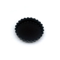 Mini moule à tarte amovible 11,3 cm, double face, antiadhésif PTFE, rainuré, sans PFOA, pour quiches de petite taille, compatible four