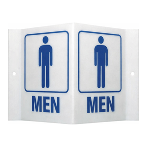 Panneau de signalisation triangulaire pliable en aluminium pour intérieur et extérieur Brady V Men - Product Image 1