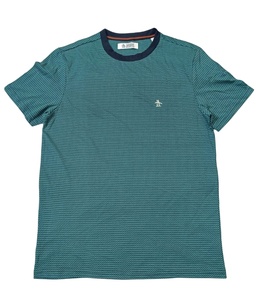 T-shirt à col rond décontracté pour hommes 100% coton séchage rapide respirant solide imprimé motif fil teint lavé Techniques imprimé Design - Product Image 4