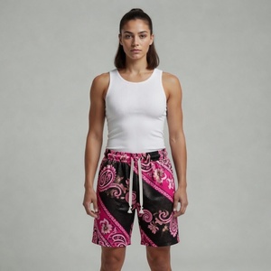 Shorts en maille camouflage rose pour femme, séchage rapide, légers, sublimation - Product Image 6