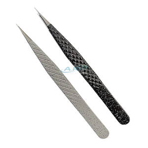 แหนบปลายไฟเบอร์ความแม่นยำสูง เครื่องมือป้องกันไฟฟ้าสถิตย์ สแตนเลสสตีล สำหรับงานฝีมือและโครงการ DIY แหนบปลายไฟเบอร์ - Product Image 3