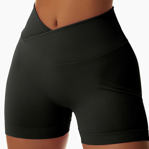 Shorts Deportivos de Yoga para Mujer, Vintage, Transpirables, de Cintura Alta, para Gimnasio, Entrenamiento, Running, con Efecto Push-Up, Sin Costuras - Product Image 2