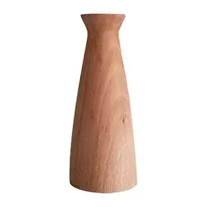 Petit vase en bois, décoration minimaliste, artisanat en bois massif, idéal pour table, étagère, bureau, style moderne - Product Image 6
