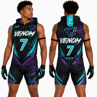 Uniforme de Fútbol 7V7 Elite, Ropa Deportiva Personalizada Sublimada, Conjunto de Sudadera sin Mangas, Proveedor OEM de Ropa Deportiva Premium al por Mayor