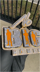 CONCEPTION Colgante de Plata 925 con Letra Personalizada, Moissanita y Esmalte, Estilo Hiphop, con Incrustaciones de Moissanita - Product Image 2