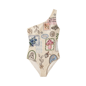 Traje de Baño Personalizado con Cuentas Tropicales para Mujer, Traje de Baño de Una Pieza Tejido, Traje de Baño sin Mangas para la Temporada de Verano - Product Image 3