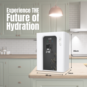 Purificateur d'eau AQUA NINE WHITE 301 RO ZINC COPPER ALKALINE TDS, système de filtration, capacité de stockage 10L, indicateur LED, matériaux de qualité alimentaire - Product Image 3