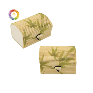 Boîte de rangement en bambou tissé à la main, emballage cadeau pour thé, souvenirs, bijoux, accessoires et décoration intérieure - Product Image 1