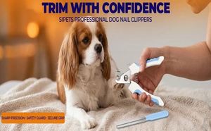 Coupe-ongles professionnels pour animaux de compagnie avec protection de sécurité et lime à ongles, poignées ergonomiques antidérapantes pour chats, lapins et petits animaux - Product Image 4