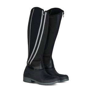 Bota de Montar para Caballo, de Cuero Sintético de Color Sólido, Protección Completa para Montar a Caballo - Product Image 1