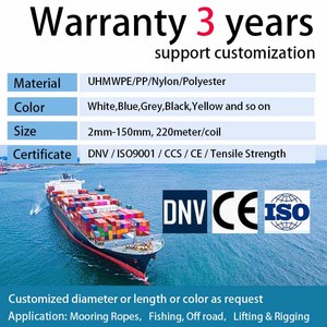 <span class=keywords><strong>Corda</strong></span> di Ormeggio Marina <span class=keywords><strong>in</strong></span> Poliestere HMPE Resistente ai Raggi UV 40mmx220m, <span class=keywords><strong>Doppia</strong></span> Treccia a 12 Fili <span class=keywords><strong>in</strong></span> Fibra UHMWPE, Accessori per Navi - Product Image 6