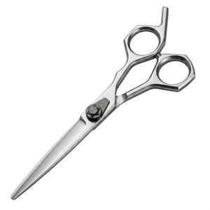 Custom Professional Hairdressing Scissors 440C Stainless Steel Offset <b>Handle</b> Barber Cutting <b>Shears</b> - Product Image 1