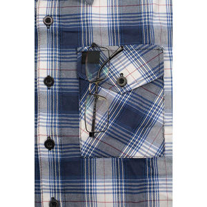Camisa de Franela a Cuadros de Manga Larga para Hombre, 100% Algodón, Estilo Casual Oversize con Botones, Diseño de 2 Bolsillos, Ropa Urbana de Otoño, Venta al por Mayor - Product Image 5