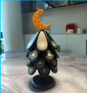 Posavasos de Madera Rústicos Hechos a Mano, Decoración Navideña de Vietnam por 99 Gold Data - Product Image 3