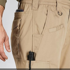 Pantalon cargo pour homme, multi-poches, décontracté, vêtements de travail, printemps automne, fabriqué en usine au Bangladesh - Product Image 5