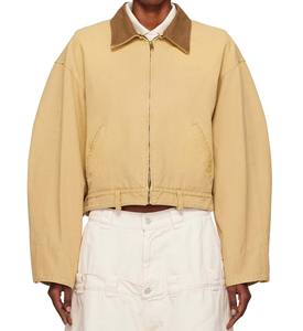 เสื้อแจ็คเก็ตผ้าแคนวาส OEM สำหรับสตรีทแวร์ แฟชั่นระบายอากาศได้ดี ใส่ได้ทั้งชายและหญิง เหมาะสำหรับฤดูหนาว ทนทาน ใช้งานกลางแจ้ง สไตล์วินเทจ ปักลาย - Product Image 1