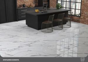 Azulejos de porcelana brillante de alta calidad, tamaño 600x1200, azulejos grandes para pisos y paredes, para interiores de villas, apartamentos y hoteles. - Product Image 4