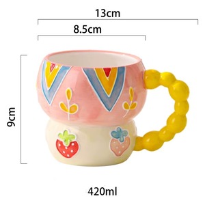High-grade ceramic coffee <b>cup</b> suitable for hot and <b>cold</b> beverages including tea, coffee, milk, and hot chocolate - Product Image 4
