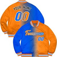 Jaket Bomber Kulit Asli Hitam Pria Berkerudung dengan Cetak Transfer Panas Nama dan Nomor Kustom, Kancing Tunggal, Kerah O-Neck, Musim Dingin