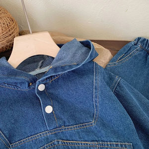 Vêtements d'hiver pour enfants en gros avec logo personnalisé, ensembles de sweat-shirts en polaire, ensembles de survêtements deux pièces, survêtements unisexes pour garçons et filles - Product Image 5