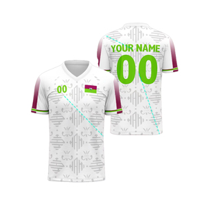 เสื้อฟุตบอลอเมริกันแบบสั่งทำ OEM ระบายอากาศได้ดี แขนสั้น พิมพ์ลายแบบ Sublimation สำหรับกีฬา - Product Image 6