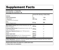 Fórmula Compleja Natural a Base de Hierbas para el Control del Azúcar en Sangre con Picolinato de Cromo, Extracto de Melón Amargo, Gymnema y Ácido Alfa Lipoico
